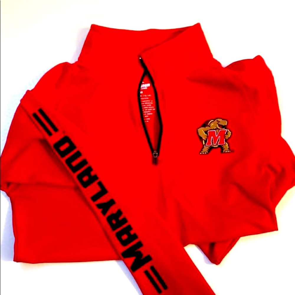 University of Maryland dry fit long sleeve youth M